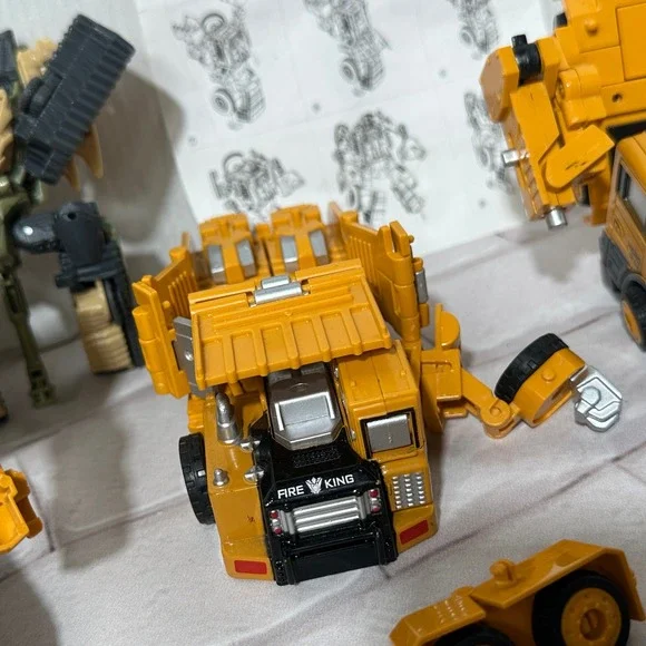 Jinbao Big-Moe Devastator KO Transformers Construction Vehicle Robot Set Lot - Picture 5 of 13